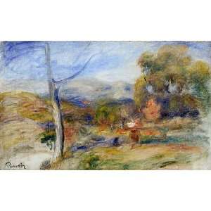     Pierre Auguste Renoir   24 x 14 inches   Landscape near Cagnes