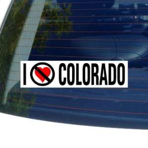  I Hate Anti COLORADO   Window Bumper Sticker Automotive