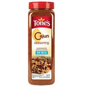 Tones Cajun Seasoning   22 oz. shaker (4 Pack)  Grocery 