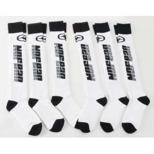  No Fear 6 Pack of White MX Socks