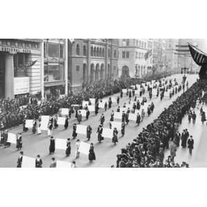  Suffragists Parade Down Fifth Avenue