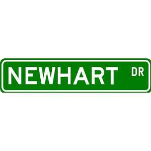  NEWHART Street Sign ~ Personalized Family Lastname Sign 