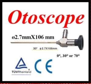 Otoscope ø2.7X106mm Storz Stryker Olympus Wolf Compatib  