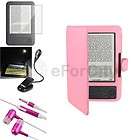 Accessory Bundles Pink Leather Case For Kindle 3 Wifi  