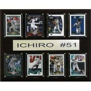  Seattle Mariners Ichiro Suzuki 12x15 8 Card Plaque 