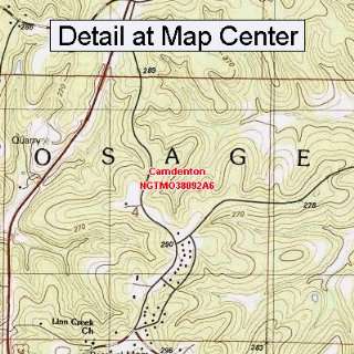  USGS Topographic Quadrangle Map   Camdenton, Missouri 