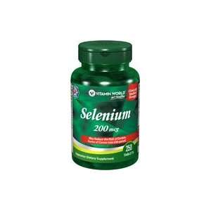  Selenium 200 mcg. Tablets 200 mcg. 250 Tablets Health 