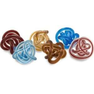  Set of 6 Glass Rope Knots