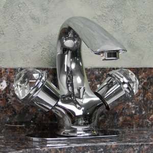  Odette Jewel Handle Single Hole Lavatory Faucet with Deck 