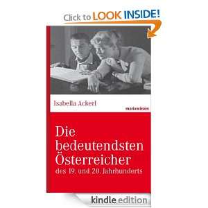 Die bedeutendsten Österreicher (German Edition) Isabella Ackerl 