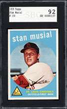 1959 Topps #150 Stan Musial SBC 92  
