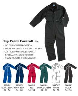 Zip Front Coverall/Overall/Boilersuit Mechanics/Work  