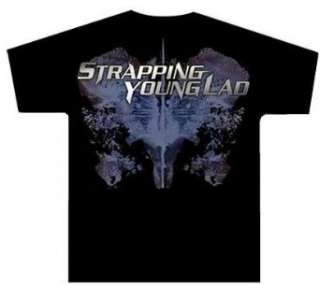  STRAPPING YOUNG LAD   Hell Yeah   Black T shirt Clothing