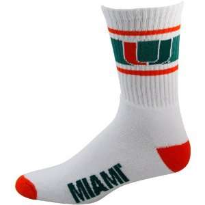    Miami Hurricanes Striped Cushion Crew Socks