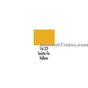  Badger Model Flex Railroad Paint   Santa Fe Yellow (1 oz 