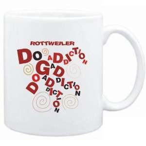    Mug White  Rottweiler DOG ADDICTION  Dogs
