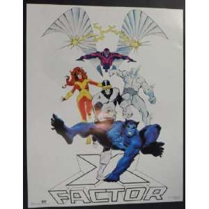  X Factor Poster Stan Lee 22x28 1989 