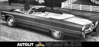 1966 Cadillac DeVille Convertible Factory Photo  
