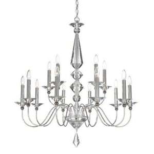   Chandelier Color Black Pearl, Crystal Color Optic Black and Clear