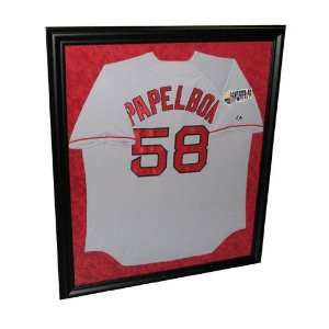  Jonathon Papelbon Boston Red Sox Framed Autographed Away 