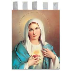  Church Banner   Immaculate Heart of Mary   Cotton Canvas 
