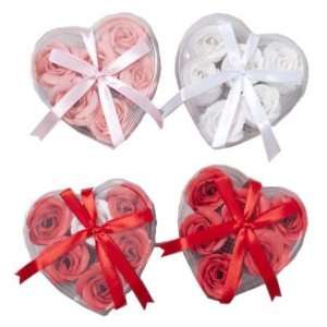  Rose Soap In Heart Shaped Box Case Pack 24