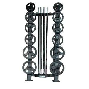   Deluxe CardioBarbell 51 Inch   10 Sets and Rack
