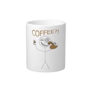  Crazy Coffee Stickman Large Mug