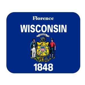  US State Flag   Florence, Wisconsin (WI) Mouse Pad 