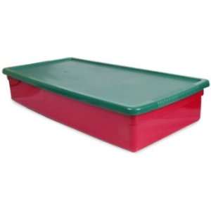  Sterilite 48 Qt. Red/Green Storage Box