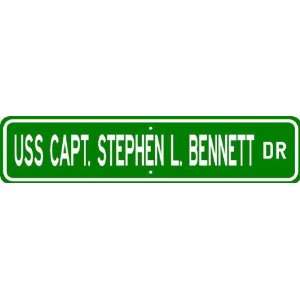  USS CAPT. STEPHEN L. BENNETT AK 4296 Street Sign   Navy 