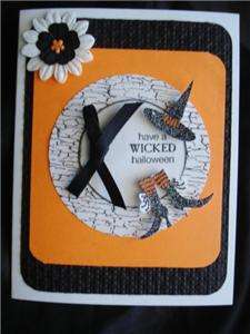 Handmade Halloween Card Wicked Cool Witch Hat & Boots have a WICKED 
