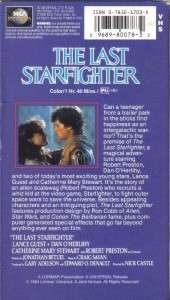 VHS THE LAST STARFIGHTERCATHERINE MARY STEWART  