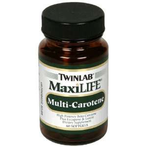  Twinlab MaxiLife Multi Carotene, 60 Softgels Health 