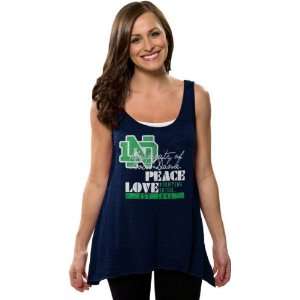  Notre Dame Fighting Irish Womens Navy Beach Love Hi Low 