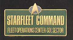 Star Trek TNG Starfleet Command Sol Sector Green Pin  