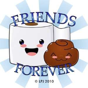  Friends Forever Poo and TP Magnet