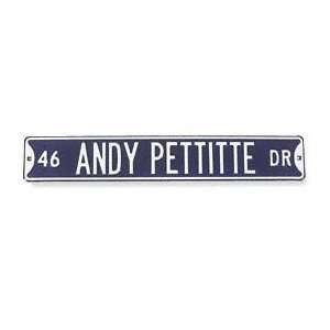  46 Andy Pettitte Authentic Street Sign