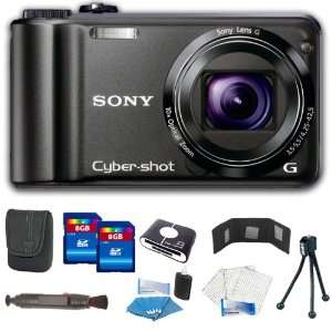   SteadyShot Image Stabilization and 3.0 inch LCD (Black) + 16GB Deluxe