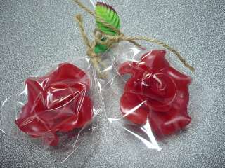   SET OF 10 ROSE RED FLOATING CANDLES (NORMAL EACH $1.00) EACH CANDLES