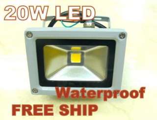 FREE SHIP 20W LED Spotlight Flood Light High Power Waterproof COOL 