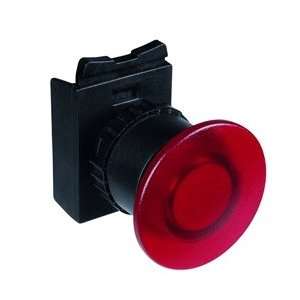 WEG 22mm Push Button Body, Mushroom, Illuminated, Red (Requires 