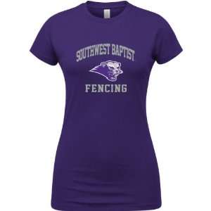  Southwest Baptist Bearcats Purple Womens Fencing Arch T 