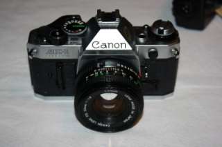 Canon AE 1 Program SLR 35MM Film Camera + 50mm 11.8 Canon Lens  