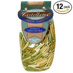 Castellana Tricolor Fusilli, 17.6 Ounce Grocery & Gourmet Food
