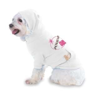 SNOWBOARD Chick Hooded (Hoody) T Shirt with pocket for your Dog or Cat 