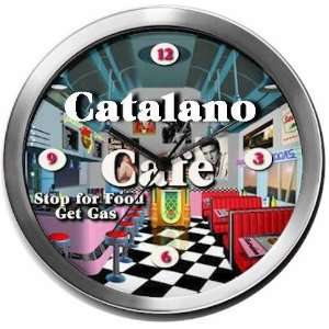  CATALANO 14 Inch Cafe Metal Clock Quartz Movement Kitchen 