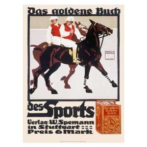 Golden Book of Sports, Horse Polo Giclee Poster Print by 