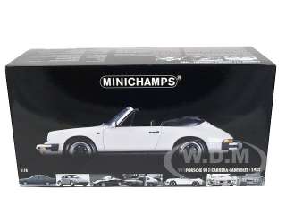   car model of 1983 Porsche Carrera Cabriolet White die cast car by