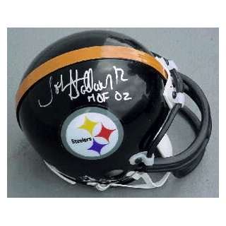  Signed John Stallworth Mini Helmet   HOF Sports 